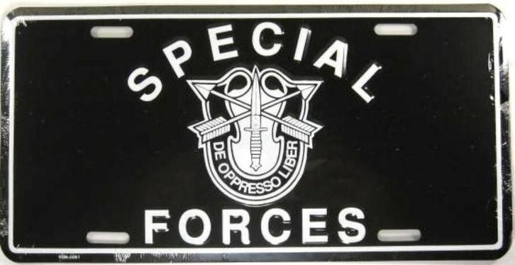 USA Limted Edition 'Special Forces' - alu herdenkingsplaat, Verzamelen, Blikken, Nieuw, Overige, Overige merken, Verzenden
