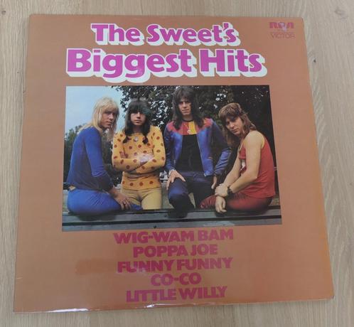 LP  The Sweet ‎– The Sweet's Biggest Hits, Cd's en Dvd's, Vinyl | Rock, Zo goed als nieuw, Poprock, 12 inch, Ophalen of Verzenden