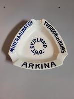 Arkina vintage Zwitserse reclame-asbak voor mineraalwater, Ophalen of Verzenden, Gebruikt, Overige typen