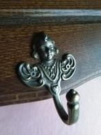 Antieke eiken kapstok met 6 Cherub sierhaken, Enlèvement, Comme neuf