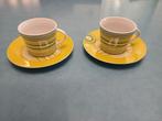 servies met 2 kopjes en 2 schoteltjes, Maison & Meubles, Cuisine | Vaisselle, Enlèvement ou Envoi, Comme neuf, Céramique, Autres styles