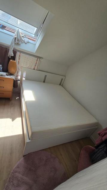 SONGESAND
Bedframe, wit, 160x200 cm + matras beschikbaar voor biedingen