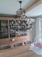 Smeedijzeren kristal luchter, Huis en Inrichting, Lampen | Kroonluchters, Ophalen