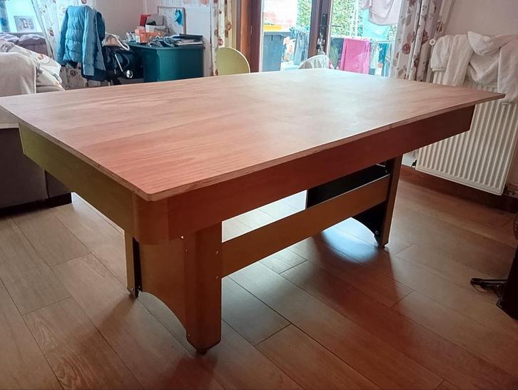 Table de billard convertible, Sport en Fitness, Biljarten en Poolen, Gebruikt, Biljarttafel, Ophalen