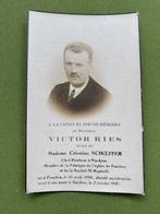 Victor RIES x Schoeffer 1896 Fouches 1941 Stockem, Verzamelen, Bidprentjes en Rouwkaarten, Ophalen of Verzenden, Bidprentje