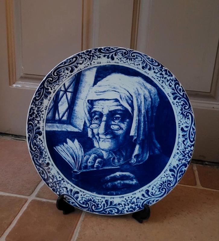Boch La Louvière "Delfts" wandbord (ALLEEN OPHALEN), Antiek en Kunst, Antiek | Wandborden en Tegels, Ophalen