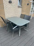 Tuintafel met stoelen, Ophalen, Gebruikt