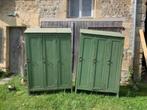 Unieke vintage locker kast in hout, Ophalen, Gebruikt