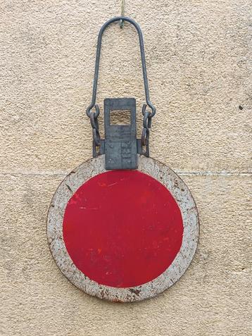 vintage - metalen signalisatiebord van de  spoorwegen beschikbaar voor biedingen