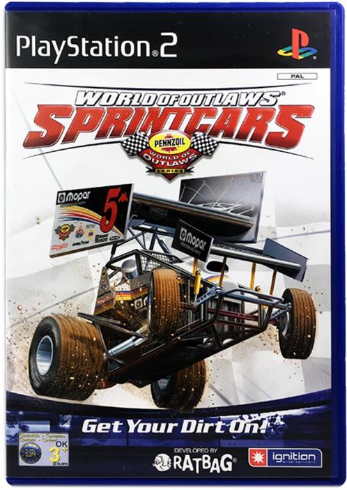 World Of Outlaws Sprint Cars (zonder handleiding), Games en Spelcomputers, Games | Sony PlayStation 2, Gebruikt, Racen en Vliegen