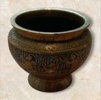 Oud koper potje Egyptisch, Ophalen of Verzenden