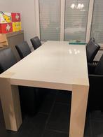 Tafel en kast in wit hoogglans, Huis en Inrichting, Ophalen, Zo goed als nieuw