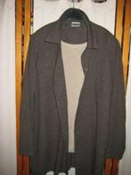 Olijfgroene damesbloes/vestje – D 42 - Hucke - zonder topje, Maat 42/44 (L), Ophalen of Verzenden, Zo goed als nieuw, HUCKE