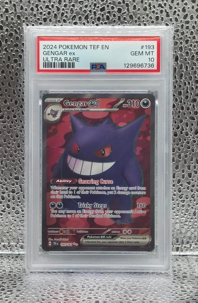 Pokémon - Gengar ex 193/162 - PSA 10, Hobby en Vrije tijd, Verzamelkaartspellen | Pokémon, Nieuw, Overige typen, Foil, Ophalen of Verzenden