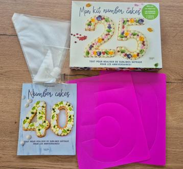 Kit number cakes (franstalige receptenboek) beschikbaar voor biedingen