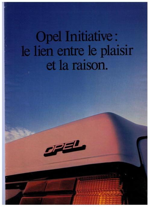 Opel gamma +/- 1980 Senator, Monza, Manta, Rekord, Ascona..., Boeken, Catalogussen en Folders, Gelezen, Folder, Verzenden