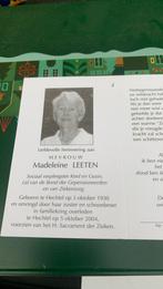 Verpleegster, Ophalen of Verzenden, Bidprentje
