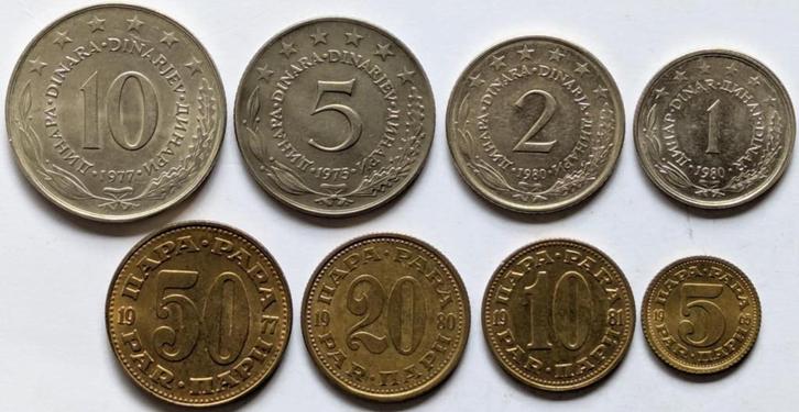 Joegoslavië - muntenset, Postzegels en Munten, Munten | Europa | Niet-Euromunten, Setje, Joegoslavië, Ophalen