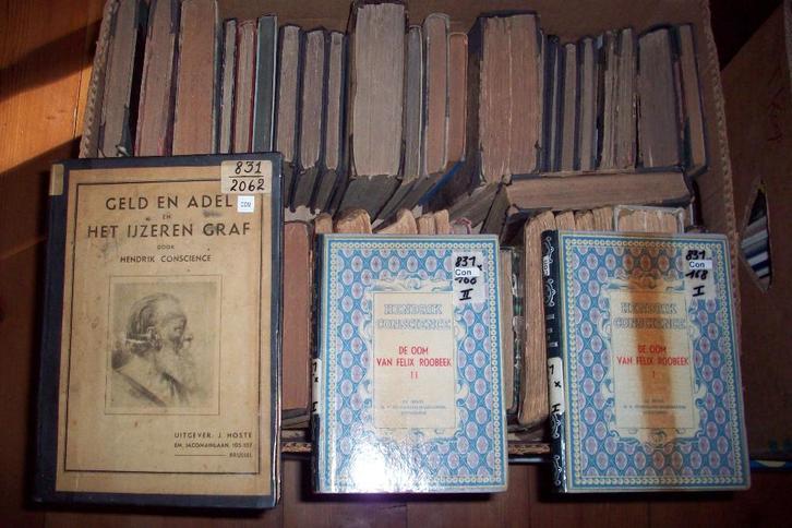 Een hele doos boeken Hendrik Conscience, Boeken, Romans, Gelezen, België, Ophalen