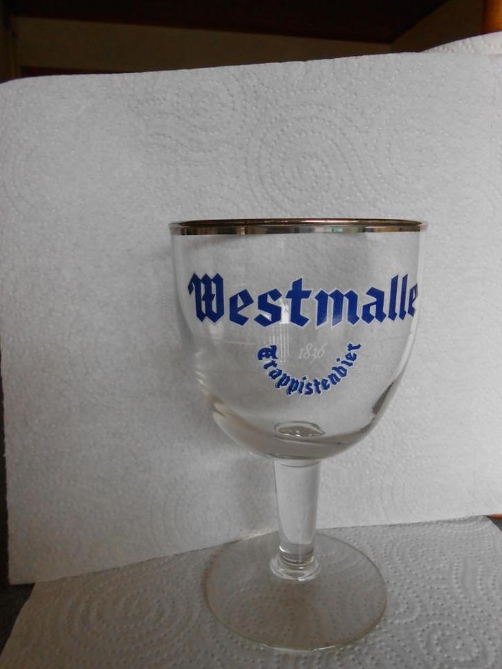 12 Nieuwe bierglazen Westmalle 1836 (Durobor) Uniek 46 cl, Verzamelen, Glas en Drinkglazen, Nieuw, Bierglas, Ophalen
