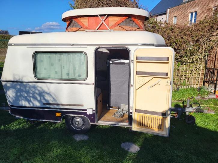 Caravan Eriba Puck 1979, Caravans en Kamperen, Caravans, Particulier, tot en met 2, tot 500 kg, Standaardzit, Eriba, Lengtebed