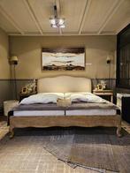 Landelijke EIKEN  bed met matras, Huis en Inrichting, Slaapkamer | Bedden, Ophalen, Nieuw, LANDELIJK