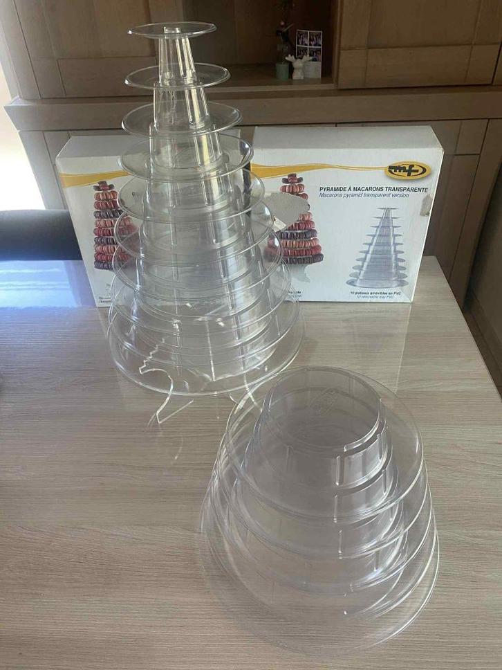 Macaronstandaards - 2 stuks, Hobby & Loisirs créatifs, Confection de Gâteaux & Cupcakes, Utilisé, Forme de service, Cupcakes, Enlèvement ou Envoi