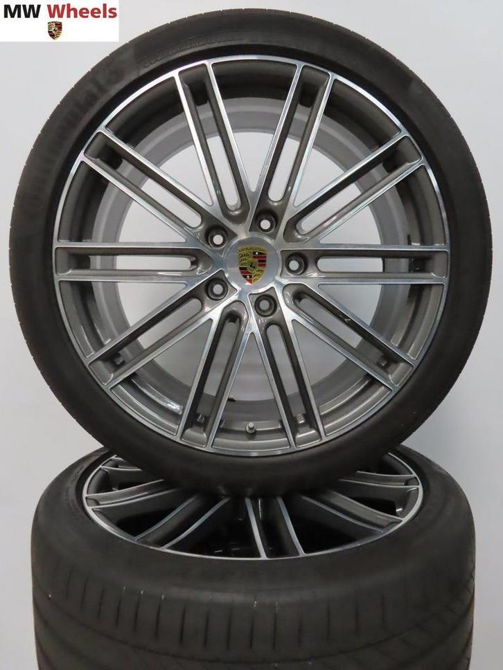 Porsche Panamera 971 velgen 21 inch Turbo met zomerbanden, Auto-onderdelen, Banden en Velgen, Banden en Velgen, Zomerbanden, 21 inch