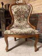Vintage stoelen - 2 stuks, Ophalen, Bruin, Stof, Twee