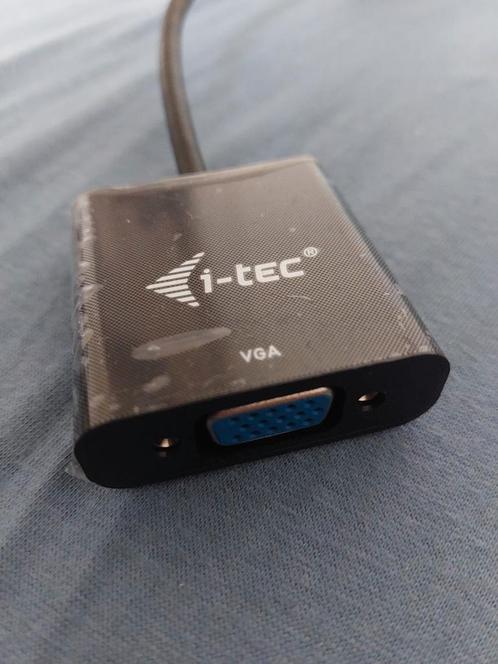 Adaptateur HDMI vers VGA i-Tec HDMI2VGAADA Noir 15 cm, Audio, Tv en Foto, Converters, Nieuw, Ophalen of Verzenden