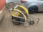 Fietskar / kinderwagen voor 2 kinderen met cover, Vering, Ophalen of Verzenden, Zo goed als nieuw, Kinderkar