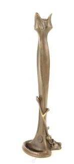 kandelaar brons , art nouveau, Ophalen of Verzenden, Koper of Brons