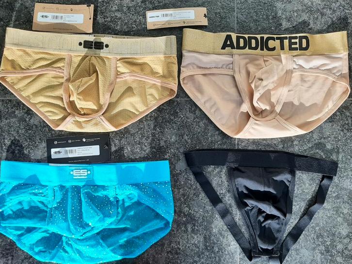 Set Sexy heren mannen slips en jocktrap  nieuw, Kleding | Heren, Ondergoed, Slip, Zwart, Ophalen of Verzenden