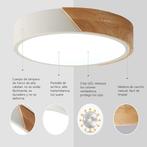 modern houten plafondlamp SNELLE GRATIS LEVERING, Verzenden, Nieuw, Hout