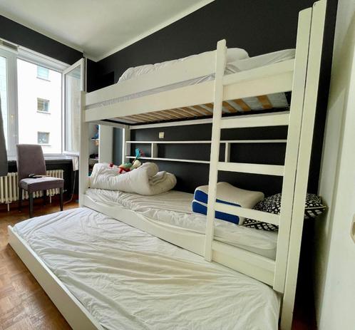 Stapelbedden voor 3 personen, matrassen inbegrepen !, Huis en Inrichting, Slaapkamer | Stapelbedden en Hoogslapers, Gebruikt, Stapelbed