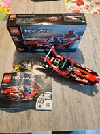 lego technic power boat 42089, Ophalen of Verzenden, Zo goed als nieuw, Complete set, Lego