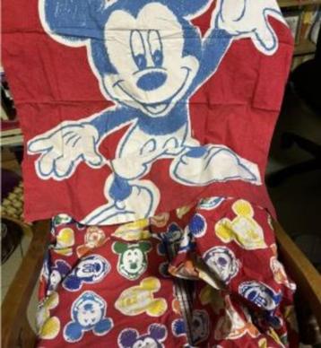 Dekbedovertrek + hoeslaken Mickey beschikbaar voor biedingen