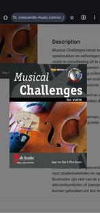 Gezocht: Musical challenges vioolboek van Meuris, Muziek en Instrumenten, Bladmuziek, Ophalen