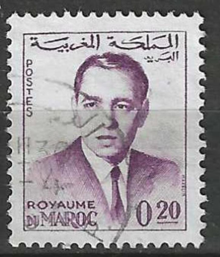 Marokko 1962-1965 - Yvert 440A - Koning Hassan - 0.20 c (ST), Postzegels en Munten, Postzegels | Afrika, Gestempeld, Marokko, Verzenden