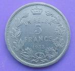 1933 5 francs Un Belga PA, Postzegels en Munten, Munten | België, Verzenden, Metaal, Losse munt