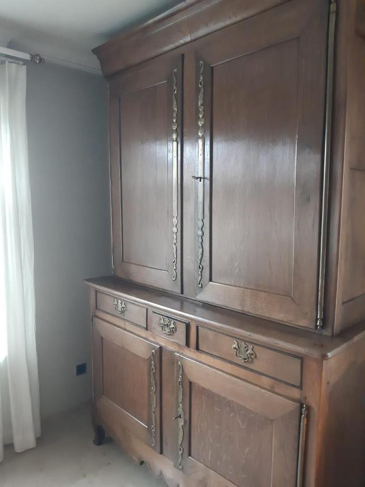 Grote  Franse Louis Philippe deux corps van 2m41 hoog, Antiek en Kunst, Antiek | Meubels | Kasten, Ophalen