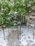 2 smeedijzeren stoelen ideaal voor tuindecoratie., Tuin en Terras, Gebruikt, Ophalen