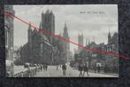 Postkaart Gent, Les 3 Tours, met reclame panelen, België, Gelopen, Oost-Vlaanderen, Ophalen of Verzenden, Voor 1920
