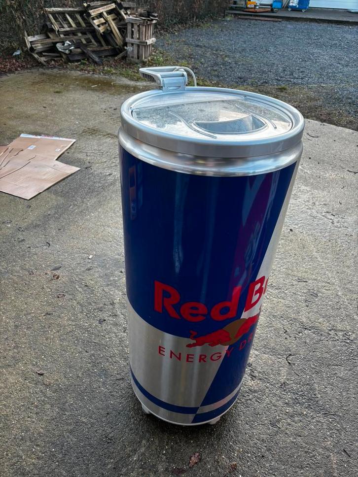 Red Bull display frigo met transparante deksel, Elektronische apparatuur, Koelkasten en IJskasten, Zo goed als nieuw, Zonder vriesvak