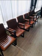 6 bruin lederen stoelen, Maison & Meubles, Accessoires pour la Maison | Autre