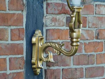 Antieke wandlamp - zwaar messing - buitenverlichting - nosta beschikbaar voor biedingen