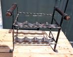 Rek metalen flessenrek decoratie, Antiek en Kunst, Ophalen of Verzenden