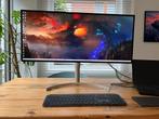 LG 34" 5K2 monitor - haarscherp beeld - perfecte staat, 3 à 5 ms, Thunderbolt, IPS, Comme neuf