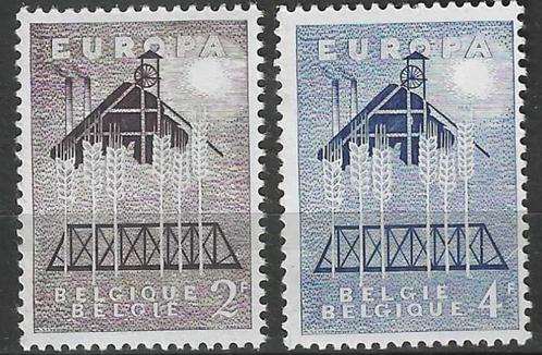 Belgie 1957 - Yvert/OBP 1025-1026 - EUROPA (PF), Timbres & Monnaies, Timbres | Europe | Belgique, Non oblitéré, Europe, Envoi