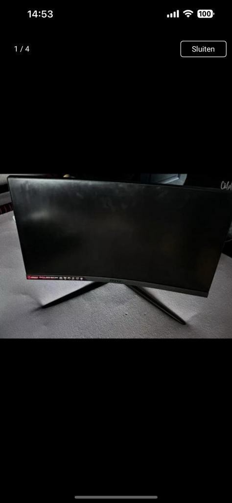 MSI Optix G24C4 - Full HD Curved Gaming Monitor -, Computers en Software, Monitoren, Zo goed als nieuw, Gaming, HD, Ophalen